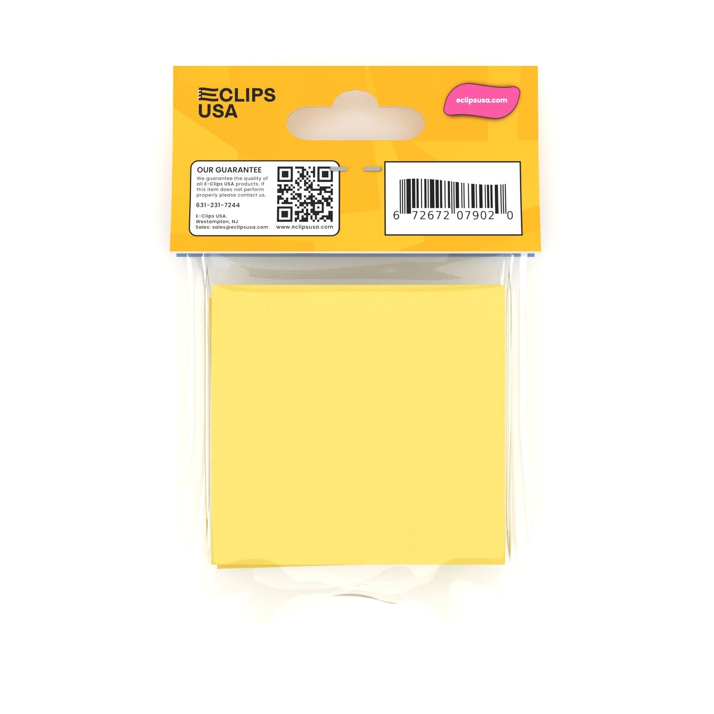 Großhandel Gelbe Haftklebenoten - 3 X 3 Zoll - 100 Blätter pro Pad - Großhandelsgehäuse von 60 Pads