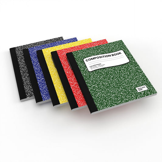 College Ruled Wholesale Composition Notebooks in verschiedenen Farben - Bulk Case von 48 Notebooks