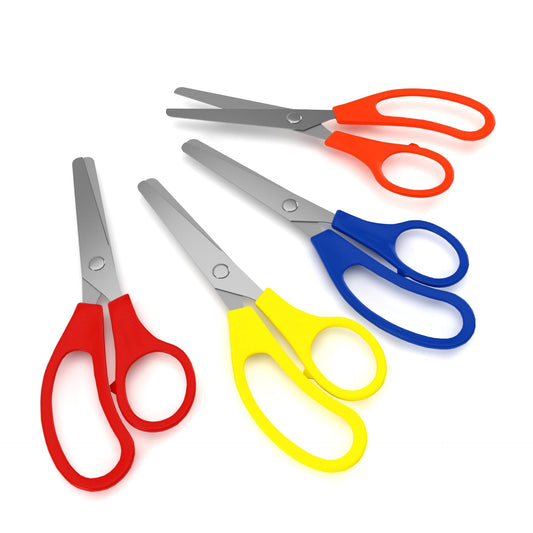 Wholesale 5' Kids Blunt Tip Scissors - Verschiedene Farben - Bulk Case von 500 Scheren
