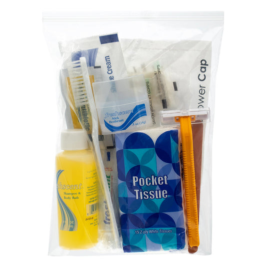 14 Stück Premium Wholesale Hygiene Kits - Reise Toilettenzubehör - Großhandelsfall von 48