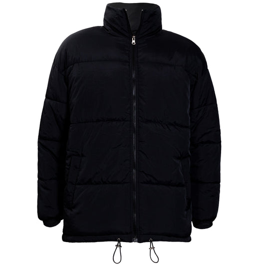 Warme Winter-Mäntel in Schwarz (nur große Größen) - Bulk Case von 12 Winterjacken