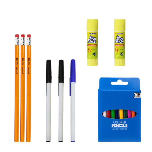 34 Stück Großhandel Premium School Supply Kits für Studenten - Bulk Case von 24 Kits