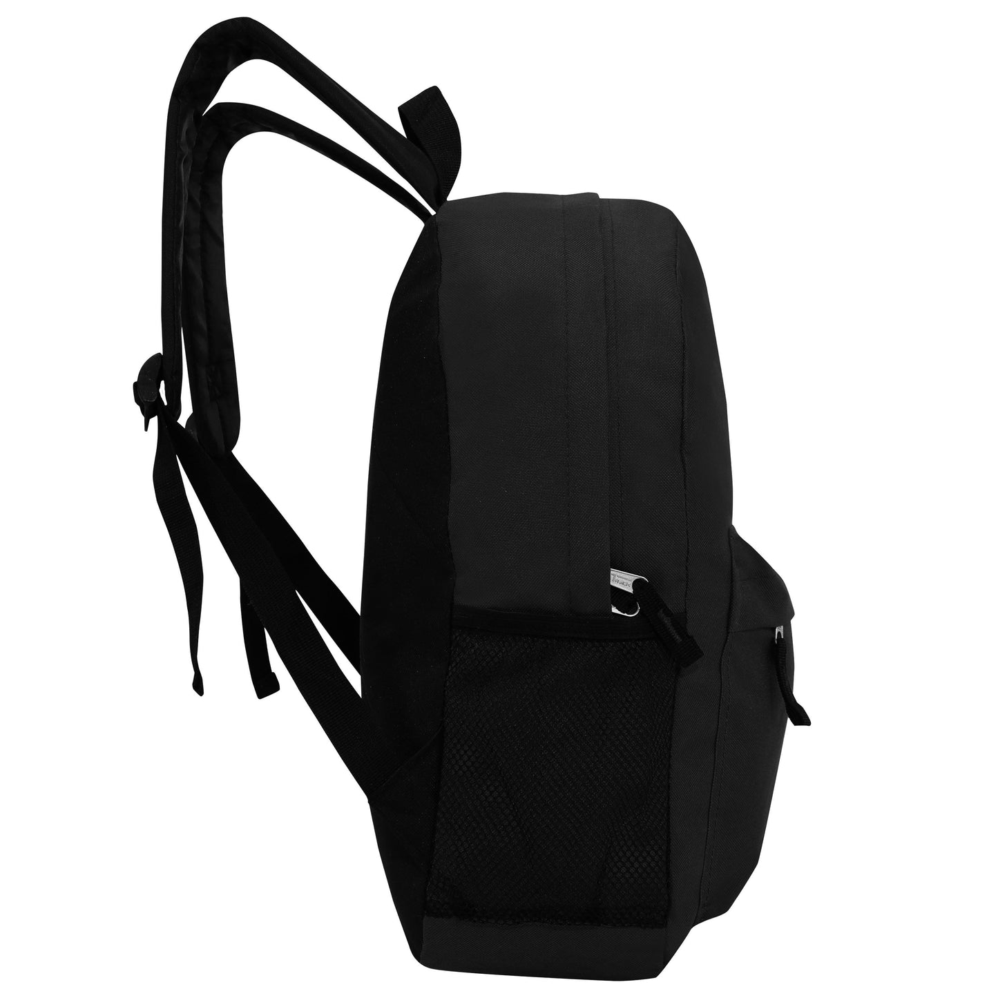 17' Wholesale Rucksäcke in Schwarz | Zurückgepolstert | Bulk Case von 24 Bookbags
