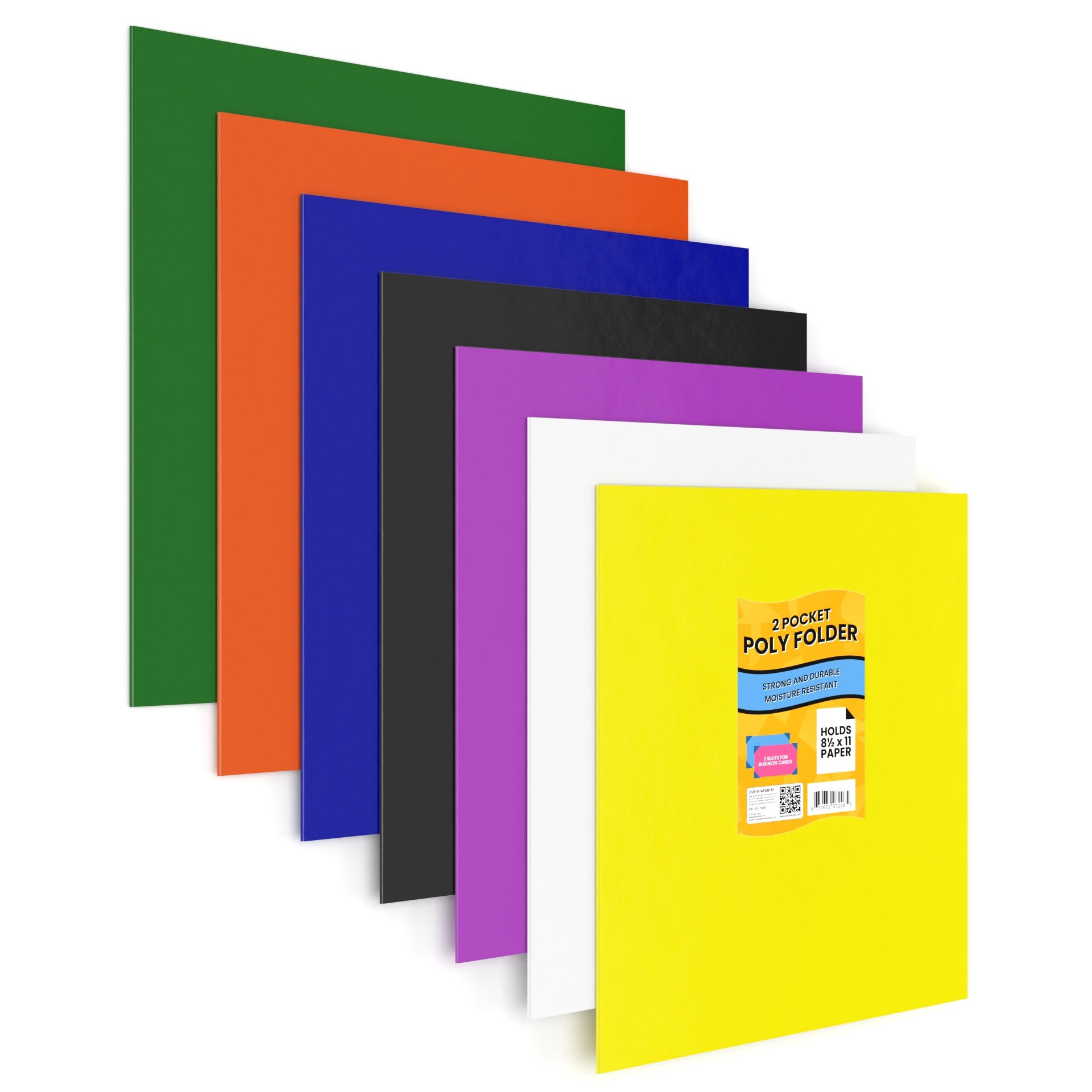 Großhandel 2 Taschenordner - Dauerhafte Polykonstruktion - Verschiedene Farben - Großbehälter von 48 Ordnern