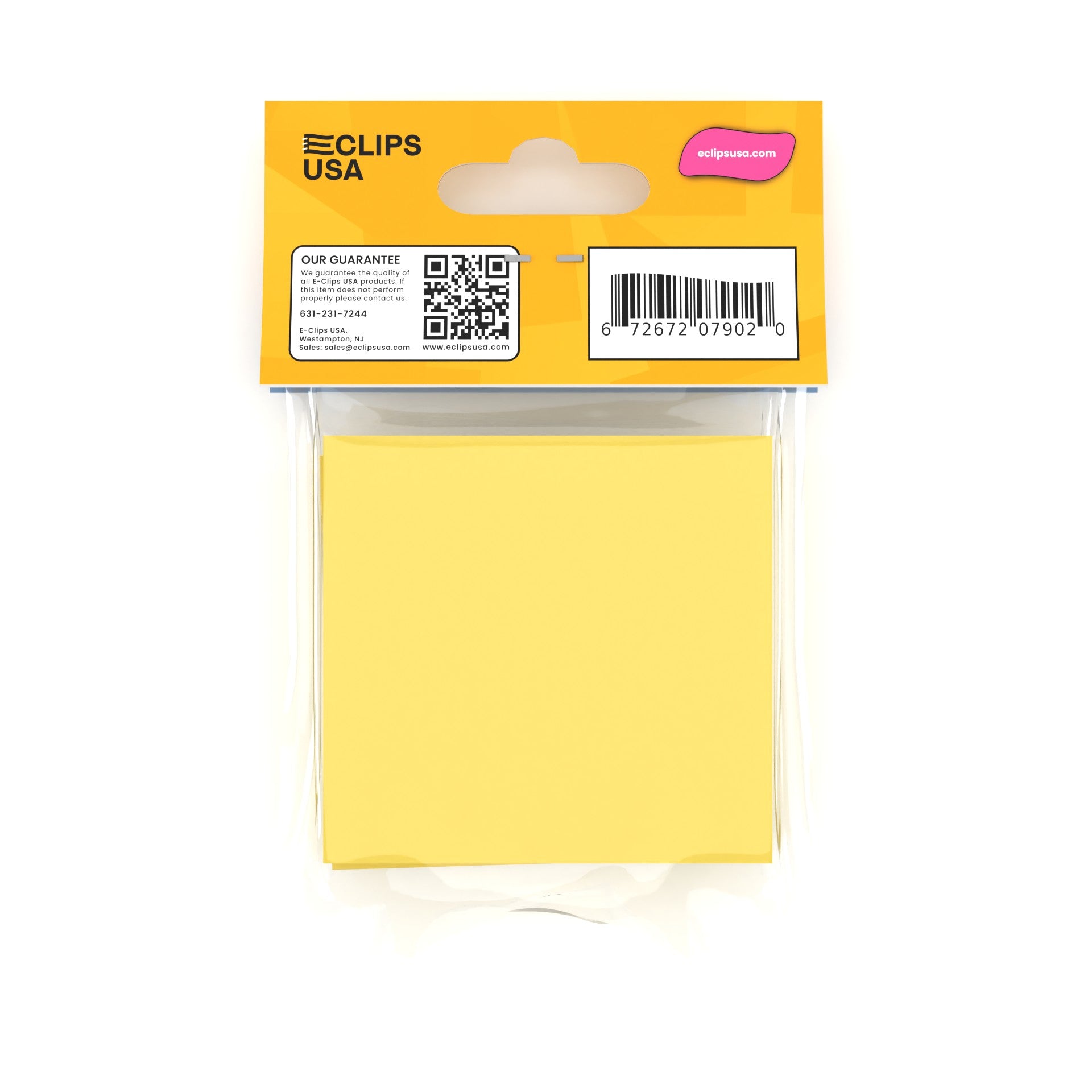 Großhandel Gelbe Haftklebenoten - 3 X 3 Zoll - 100 Blätter pro Pad - Großhandelsgehäuse von 60 Pads
