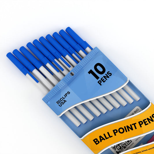 Großhandels-Blau Stick Pens - 10 Pens / Packung - Bulk Case von 72 Packungen - 720 Total Pens