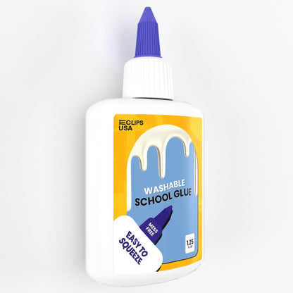 Großhandel Washable School Kleber in Weiß - 35 g Squeeze Flasche - Bulk Case von 72