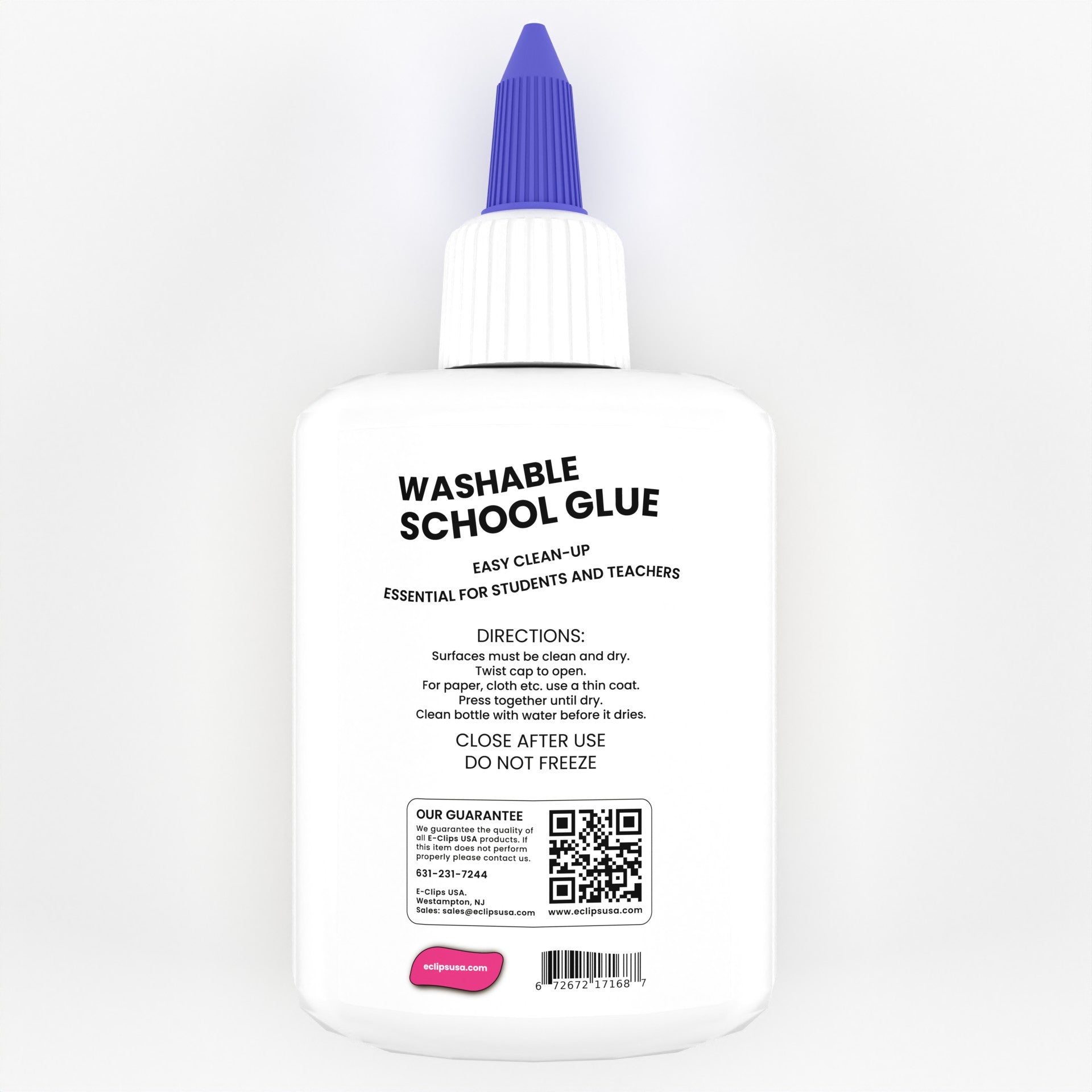 Großhandel Washable School Kleber in Weiß - 35 g Squeeze Flasche - Bulk Case von 72