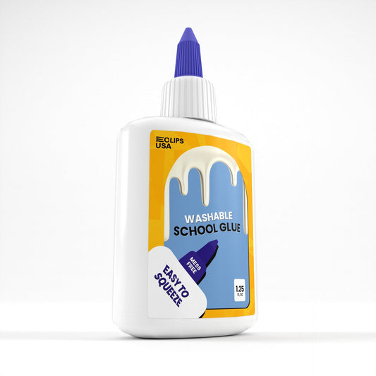 Großhandel Washable School Kleber in Weiß - 35 g Squeeze Flasche - Bulk Case von 72