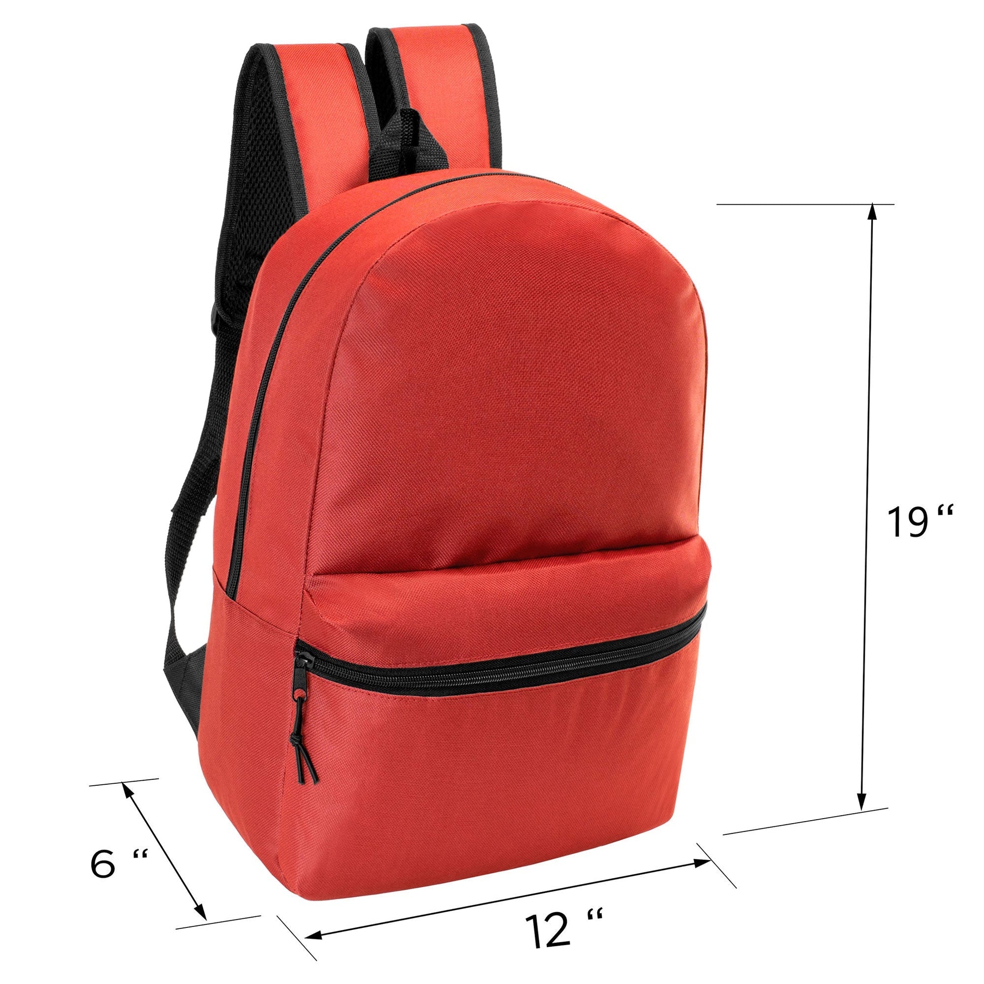 12 Basic 18,5 'Rucksäcke in 12 verschiedenen Farben & Ihre Wahl von 12 Bulk Hygiene Kits - Wholesale PFLEGE Package: Obdachlos, Notfall, Wohltätigkeit