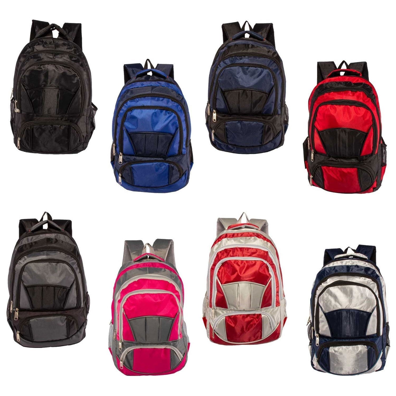 19' Langlebiger Premium-Großhandelsrucksack in 8 verschiedenen Farben - Großhandelsfall von 24