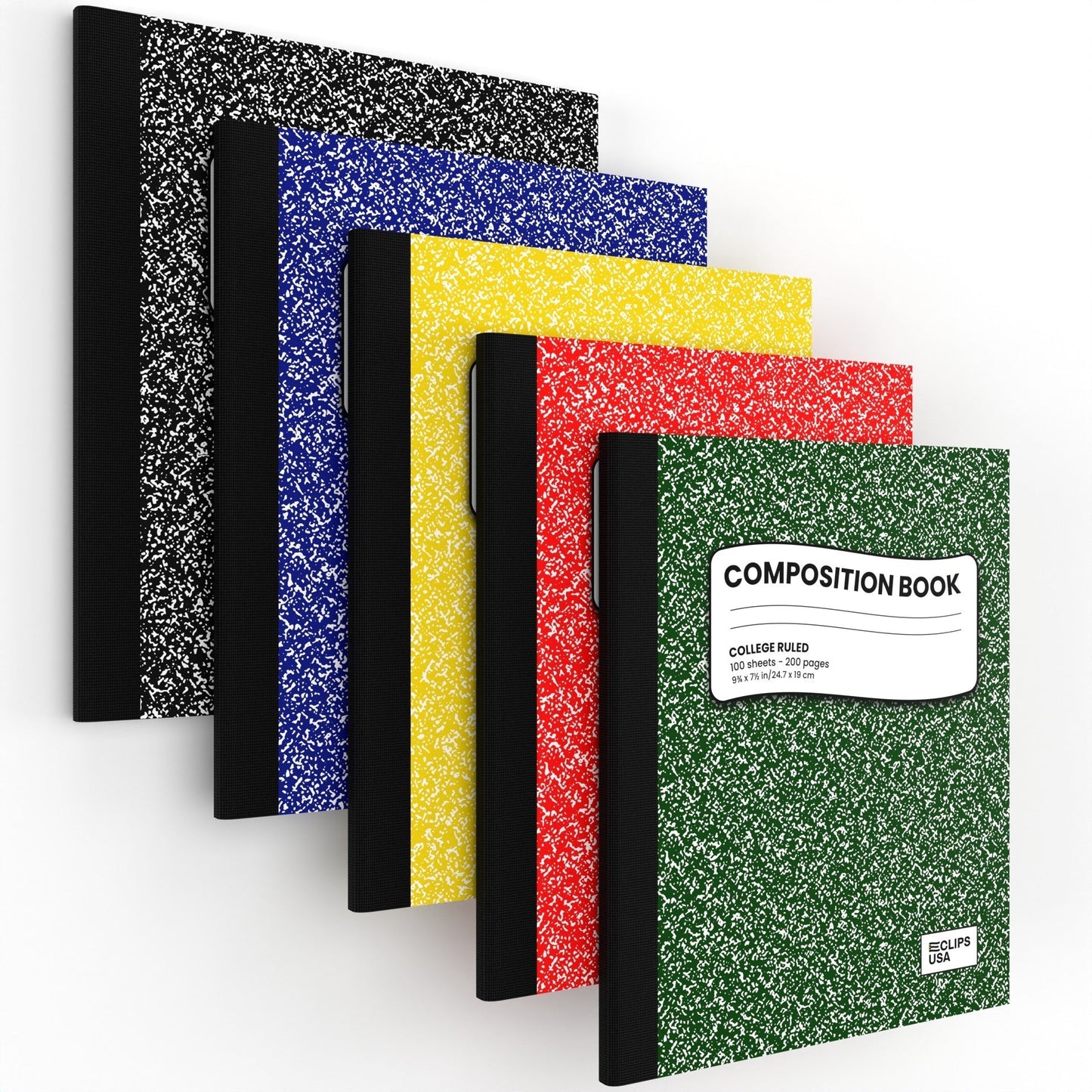 College Ruled Wholesale Composition Notebooks in verschiedenen Farben - Bulk Case von 48 Notebooks