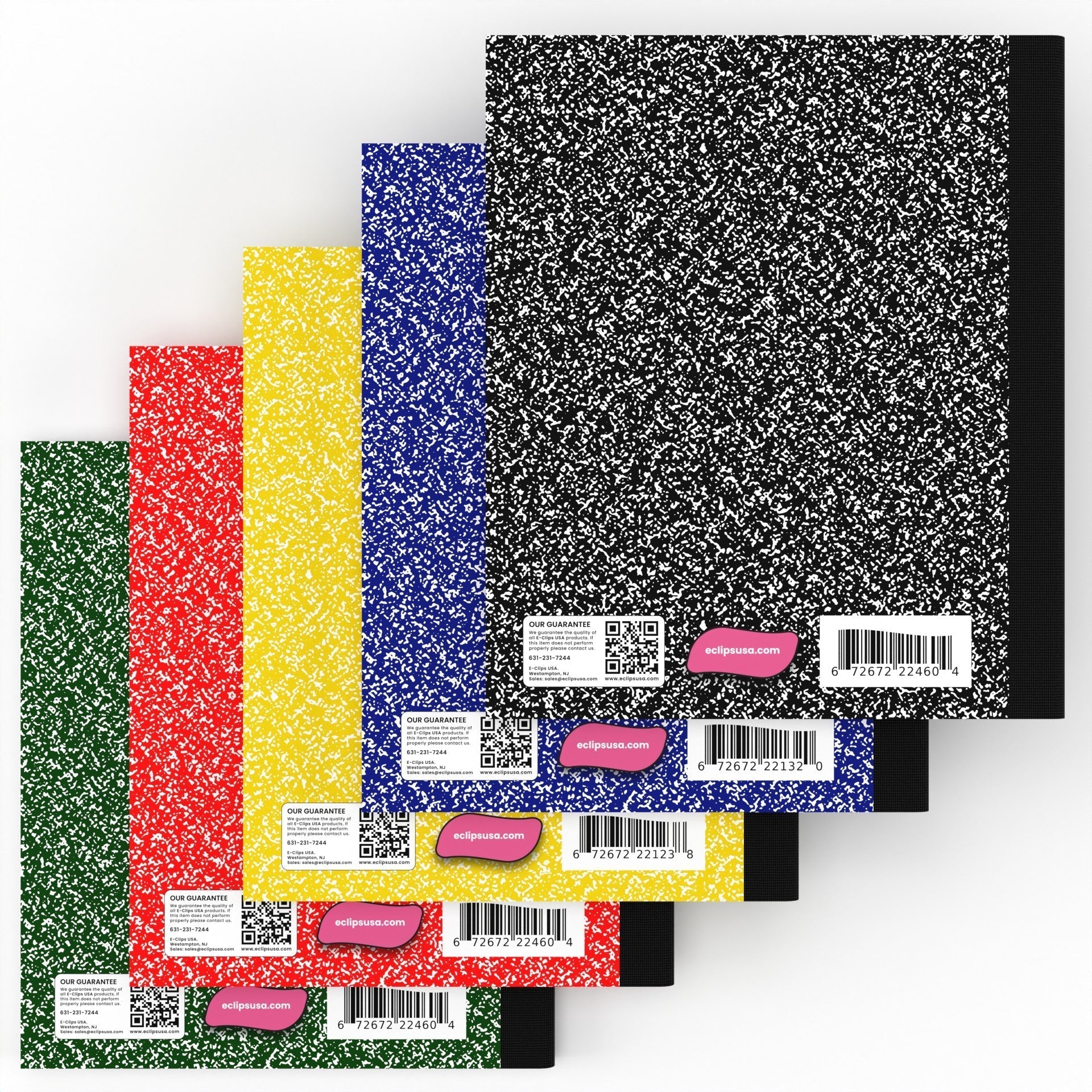 College Ruled Wholesale Composition Notebooks in verschiedenen Farben - Bulk Case von 48 Notebooks
