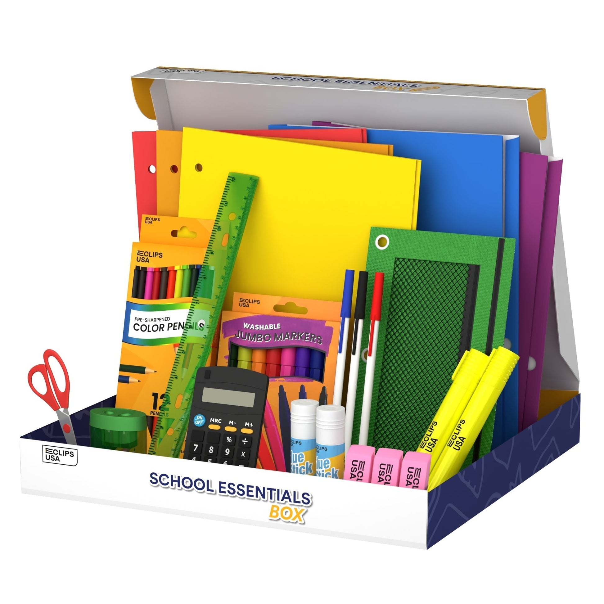 40 Stück Großhandelsschule Versorgungs-Kits in einer vorgefertigten Box - Bulk Case von 12 Kits