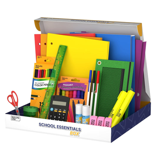 40 Stück Großhandelsschule Versorgungs-Kits in einer vorgefertigten Box - Bulk Case von 12 Kits