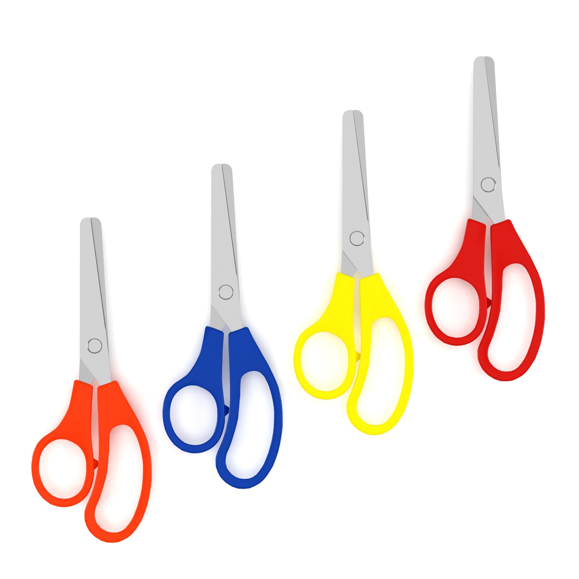 Wholesale 5' Kids Blunt Tip Scissors - Verschiedene Farben - Bulk Case von 500 Scheren