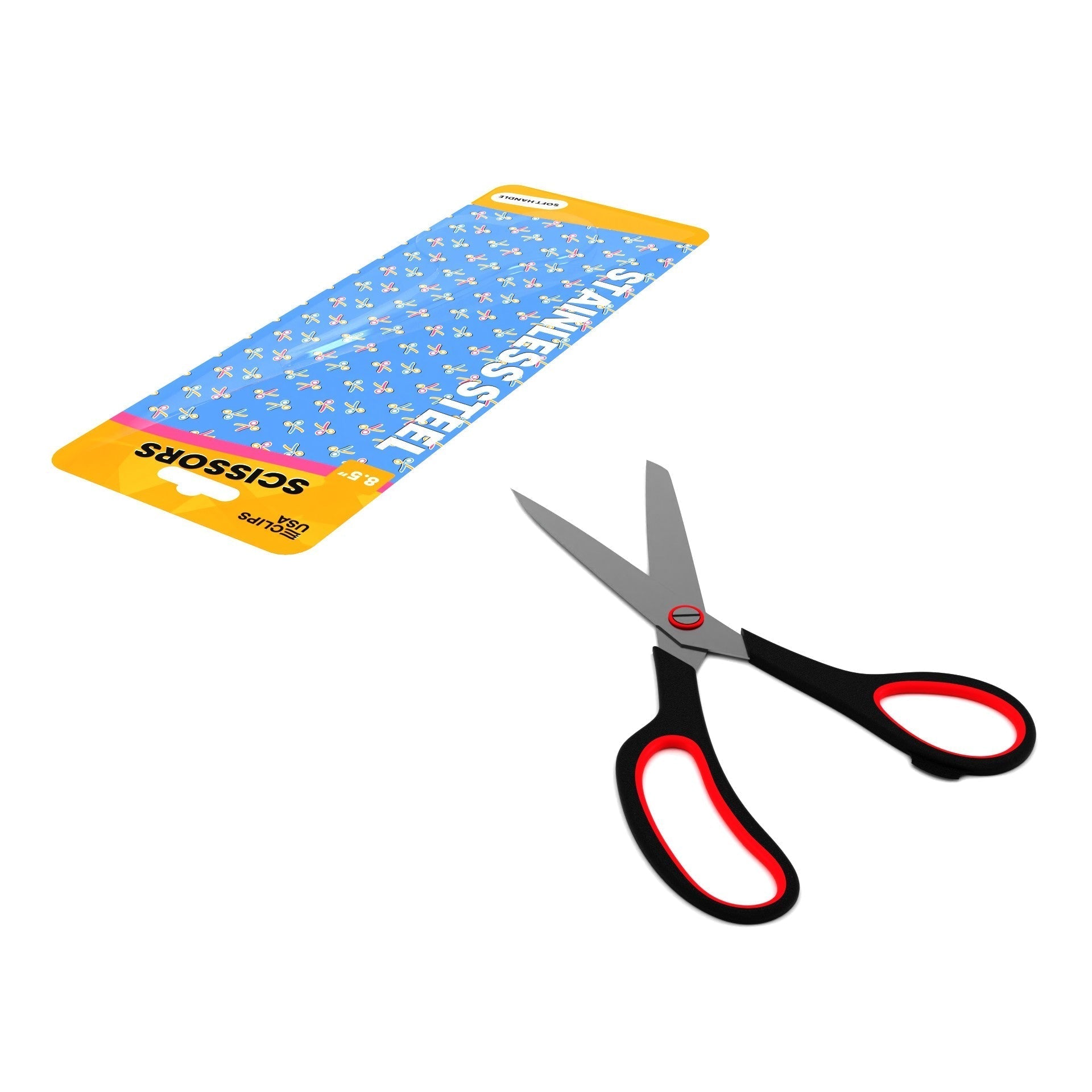 8 Zoll Großhandelsschere - Edelstahl - Spitze & Soft Handle - Bulk Case von 48