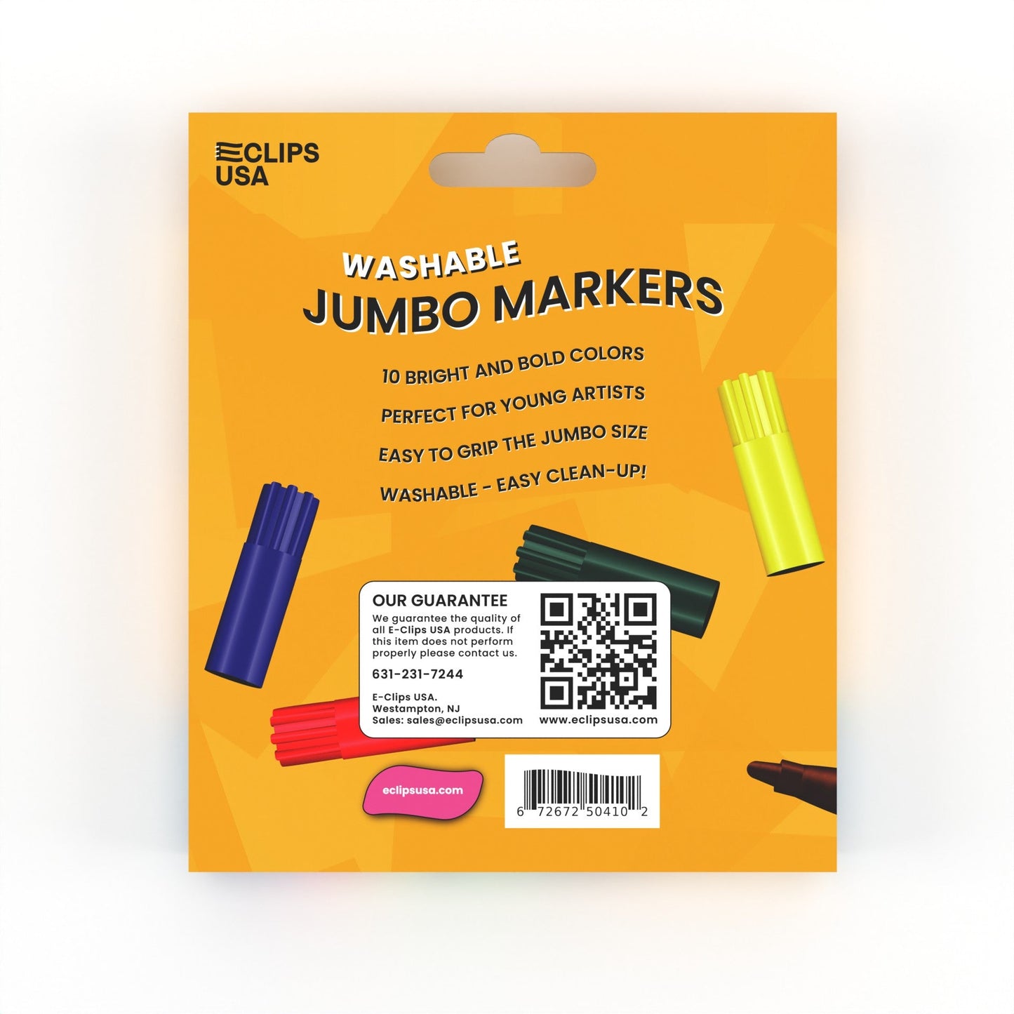Großhandels-Jumbo Washable Marker - Breiter Tipp & verschiedene Farben in einem 10er-Packung - Sammelkoffer mit 48 Packungen