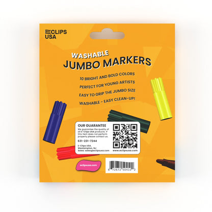 Großhandels-Jumbo Washable Marker - Breiter Tipp & verschiedene Farben in einem 10er-Packung - Sammelkoffer mit 48 Packungen