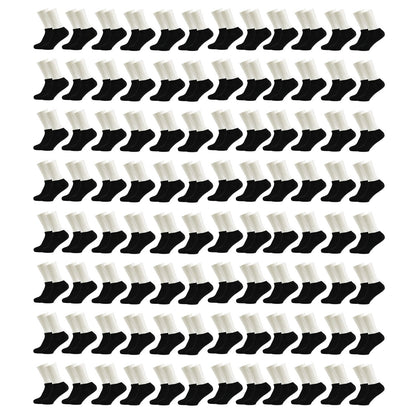 Männer No Show Wholesale Socken, Größe 9-11 in Schwarz - Bulk Case von 96 Paaren