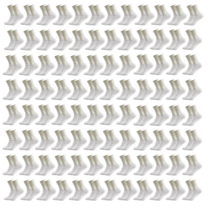 Männer No Show Wholesale Socken, Größe 9-11 in Weiß - Bulk Case von 96 Paaren