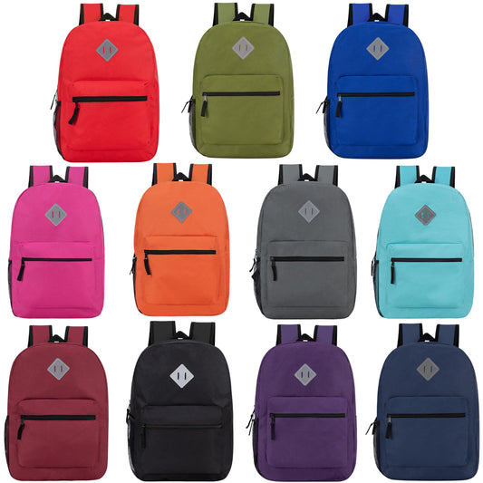 12 Diamond Patch 17 Rucksäcke in 11 Farben & Ihre Wahl von 12 Bulk Hygiene Kits - Wholesale PFLEGE Package: Obdachlos, Notfall, Wohltätigkeit