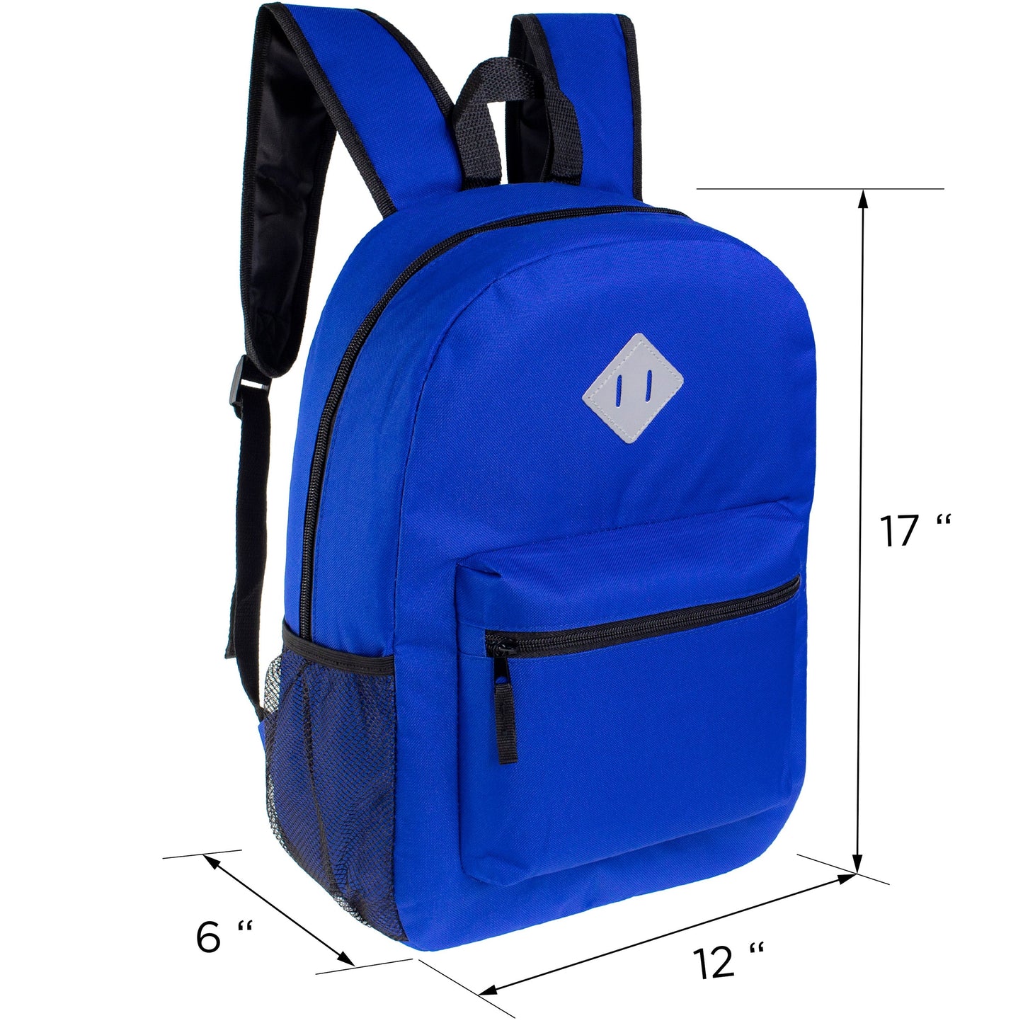 12 Diamond Patch 17 Rucksäcke in 11 Farben & Ihre Wahl von 12 Bulk Hygiene Kits - Wholesale PFLEGE Package: Obdachlos, Notfall, Wohltätigkeit
