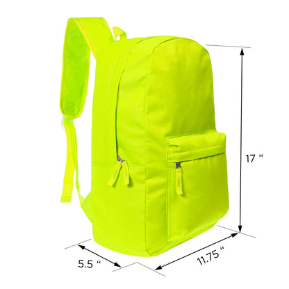 12 helle 17 'Rucksäcke in 6 Farben & Ihre Wahl von 12 Bulk Hygiene Kits - Wholesale PFLEGE Package: Obdachlos, Notfall, Wohltätigkeit
