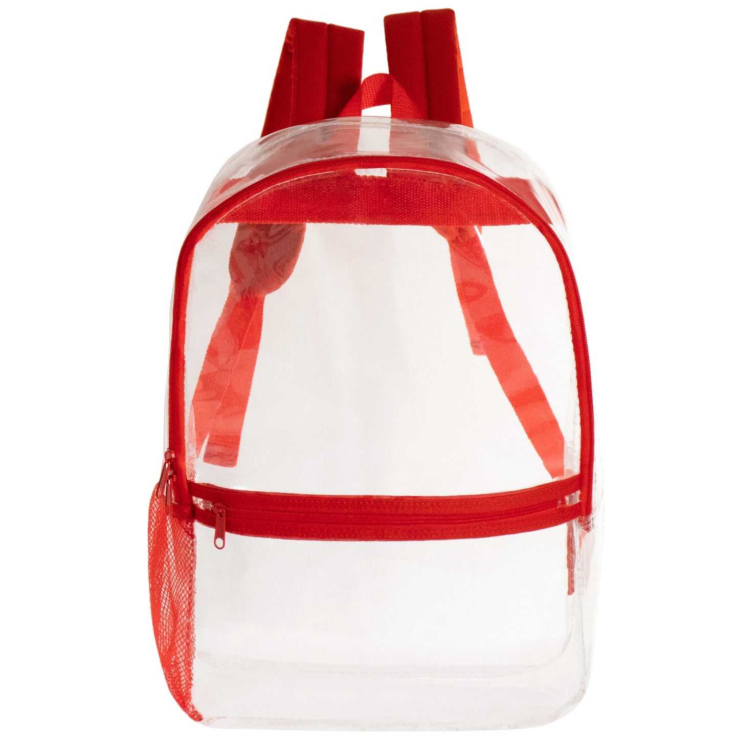 17' Großhandel Klar PVC Rucksäcke in verschiedenen Farben - Bulk Case von 24 Bookbags