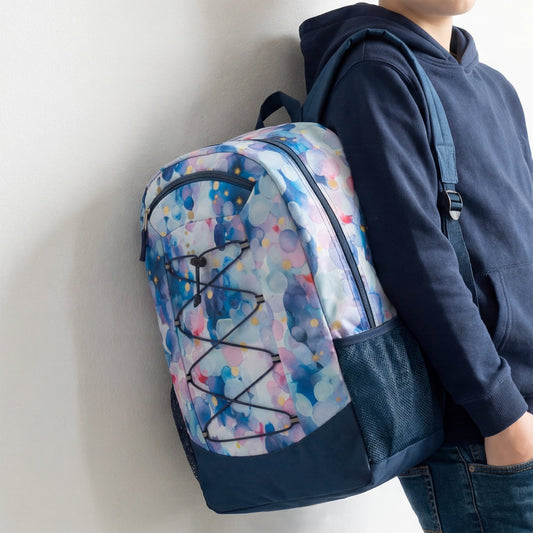 19' Deluxe Large Wholesale Bungee Rucksäcke | 6 Prints & Farben | 2 Seitentaschen - Bulk Case von 24