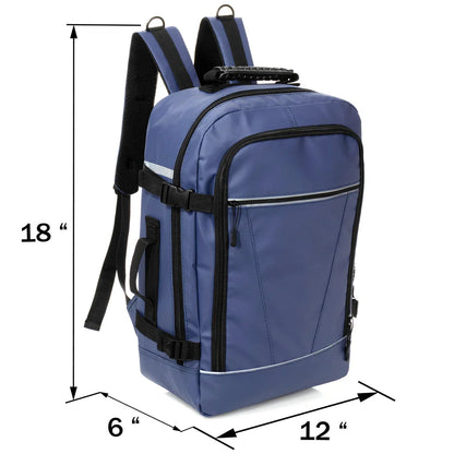 12 Deluxe 18 'Reiserucksäcke in 3 Farben & Ihre Wahl von 12 Bulk Hygiene Kits - Wholesale PFLEGE Package: Obdachlos, Notfall, Wohltätigkeit