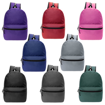 12 klassische 17 'Rucksäcke in 8 verschiedenen Farben & Ihre Wahl von 12 Bulk Hygiene Kits - Wholesale PFLEGE Package: Obdachlos, Notfall, Wohltätigkeit