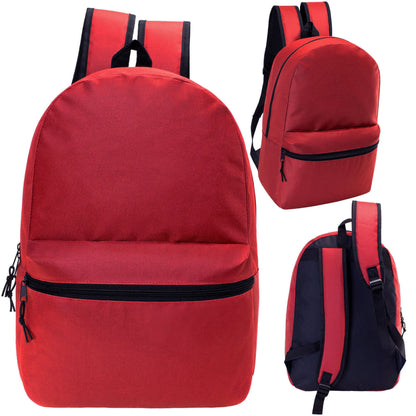 18,5 'Kids Basic Wholesale Rucksack in 6 Farben - Bulk Case von 24