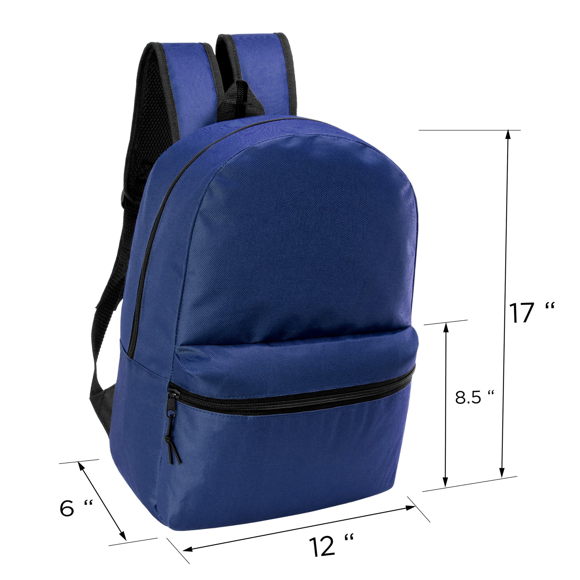 12 17 'Klassische Rucksäcke in Marineblau Blau & Ihre Wahl von 12 Bulk Hygiene Kits - Wholesale PFLEGE Package: Obdachlos, Notfall, Wohltätigkeit