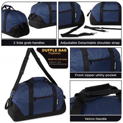 25' Wholesale Duffle Bag in verschiedenen Farben - Bulk Case von 12 Duffels