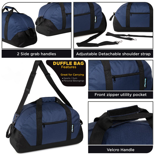 25' Wholesale Duffle Bag in verschiedenen Farben - Bulk Case von 12 Duffels