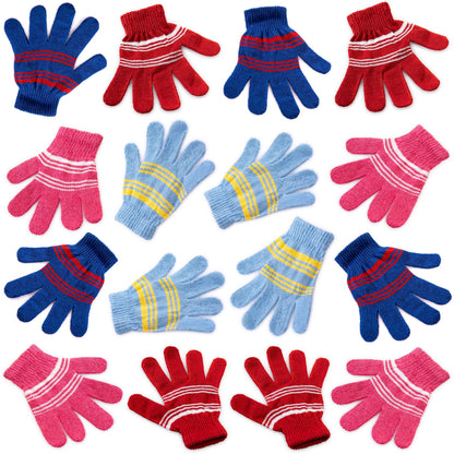 Verschiedene Farbe Großhandels-Winterhandschuhe für Frauen in 4 Farben - Bulk Case von 96