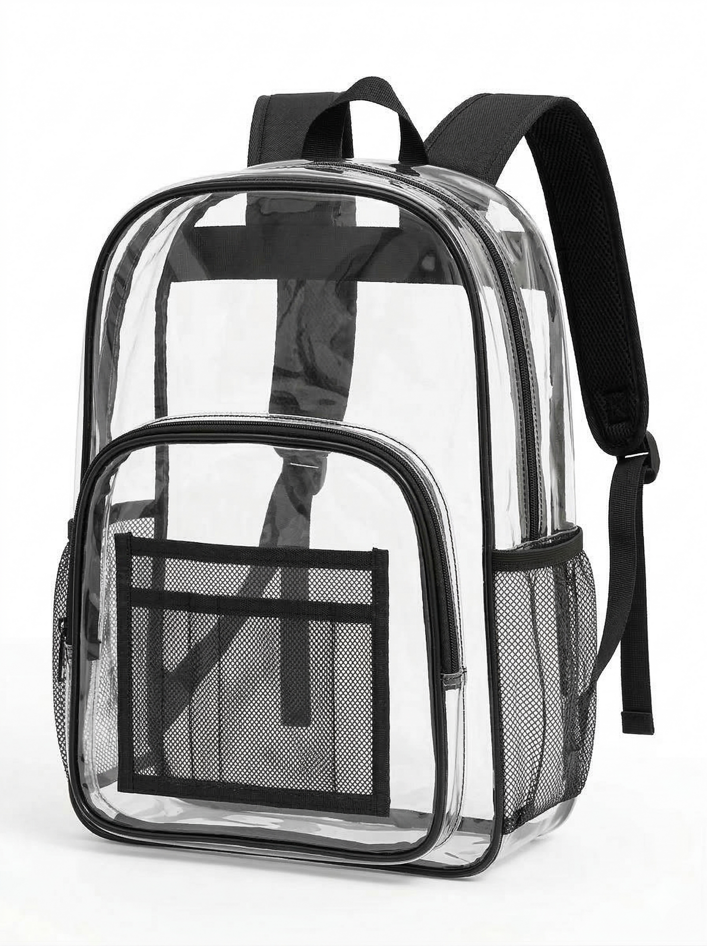 Klare Rucksäcke 17 Zoll – Transparente Buchtaschen für Schule, Sicherheit, Veranstaltungen – Langlebiges PVC mit verstärkten Straps – 24 Packung