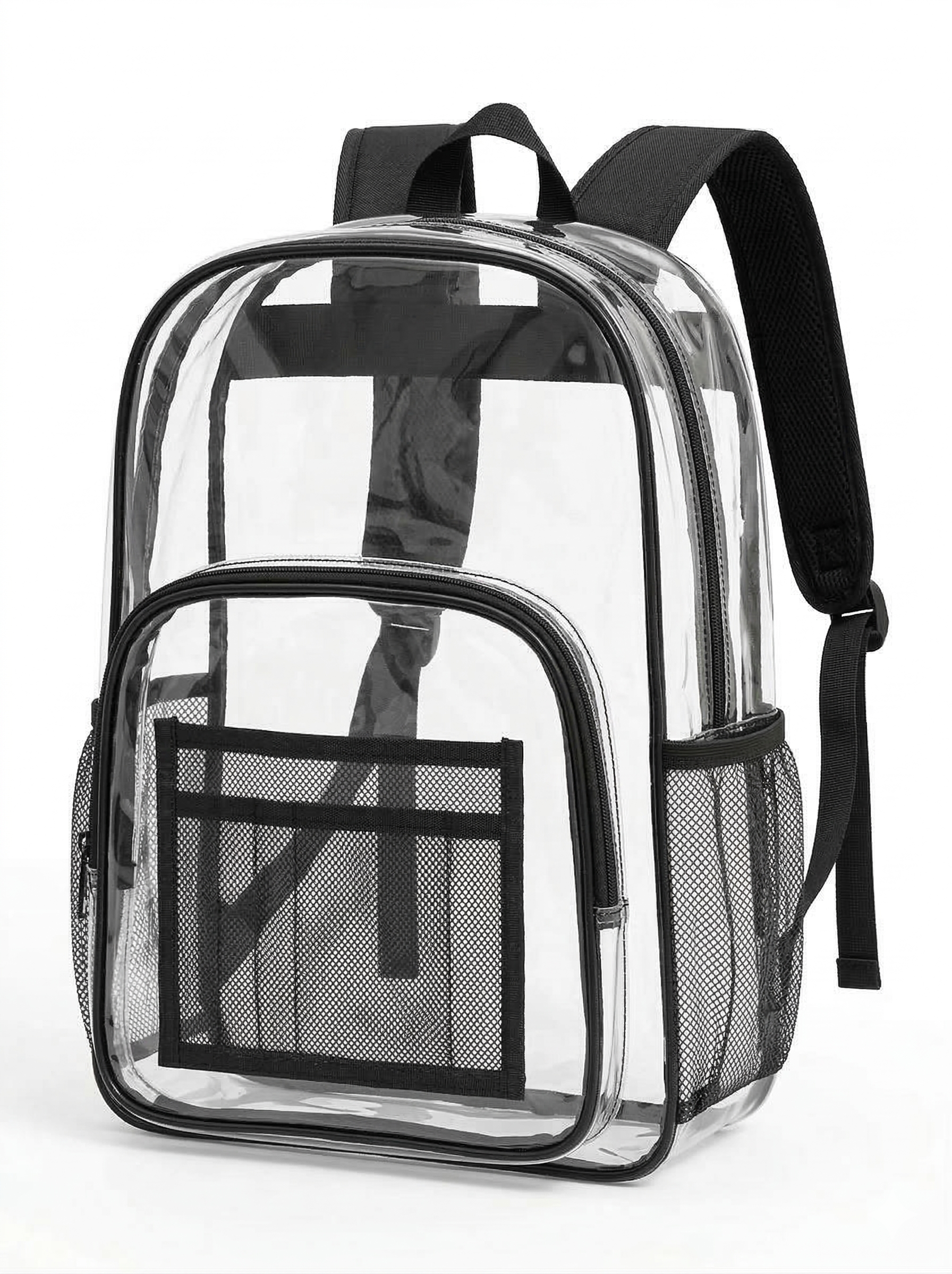 Klare Rucksäcke 17 Zoll – Transparente Buchtaschen für Schule, Sicherheit, Veranstaltungen – Langlebiges PVC mit verstärkten Straps – 24 Packung