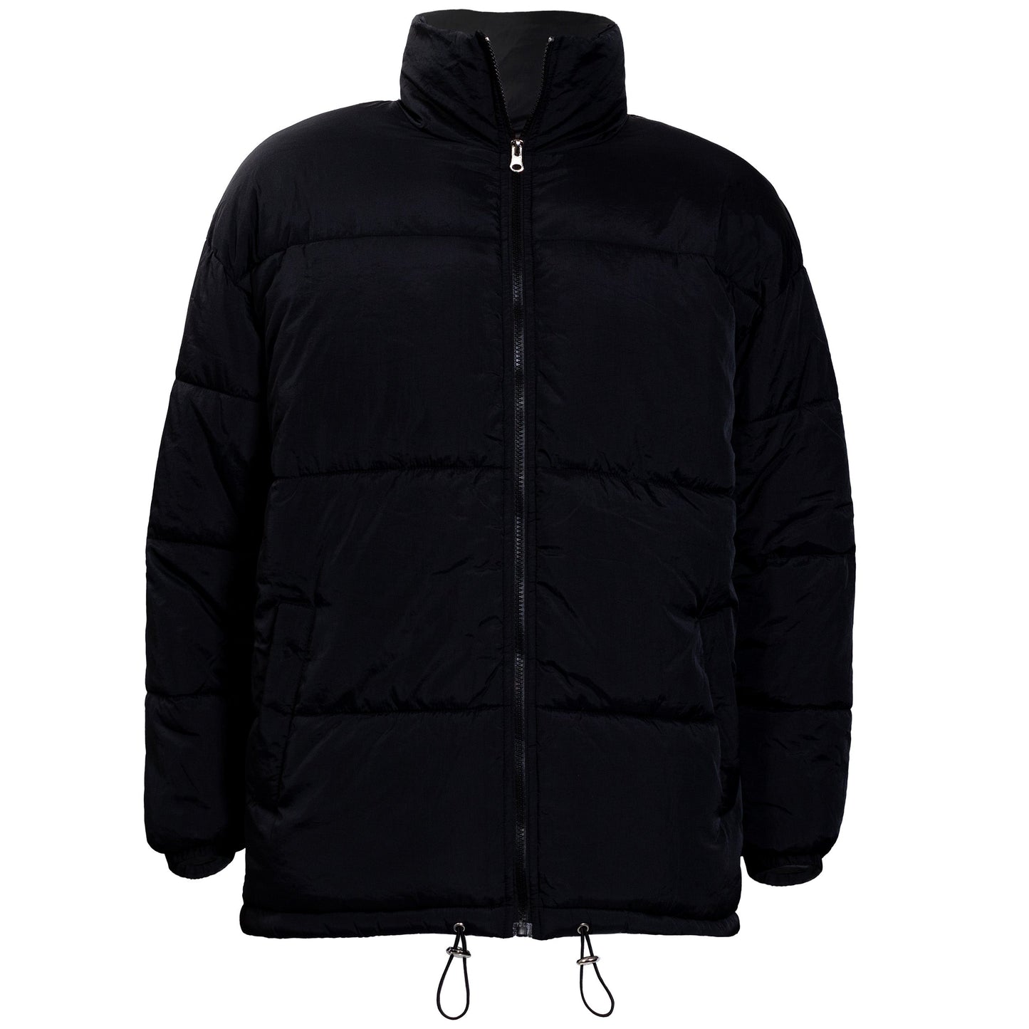 Warme Winter-Mäntel in Schwarz (nur große Größen) - Bulk Case von 12 Winterjacken