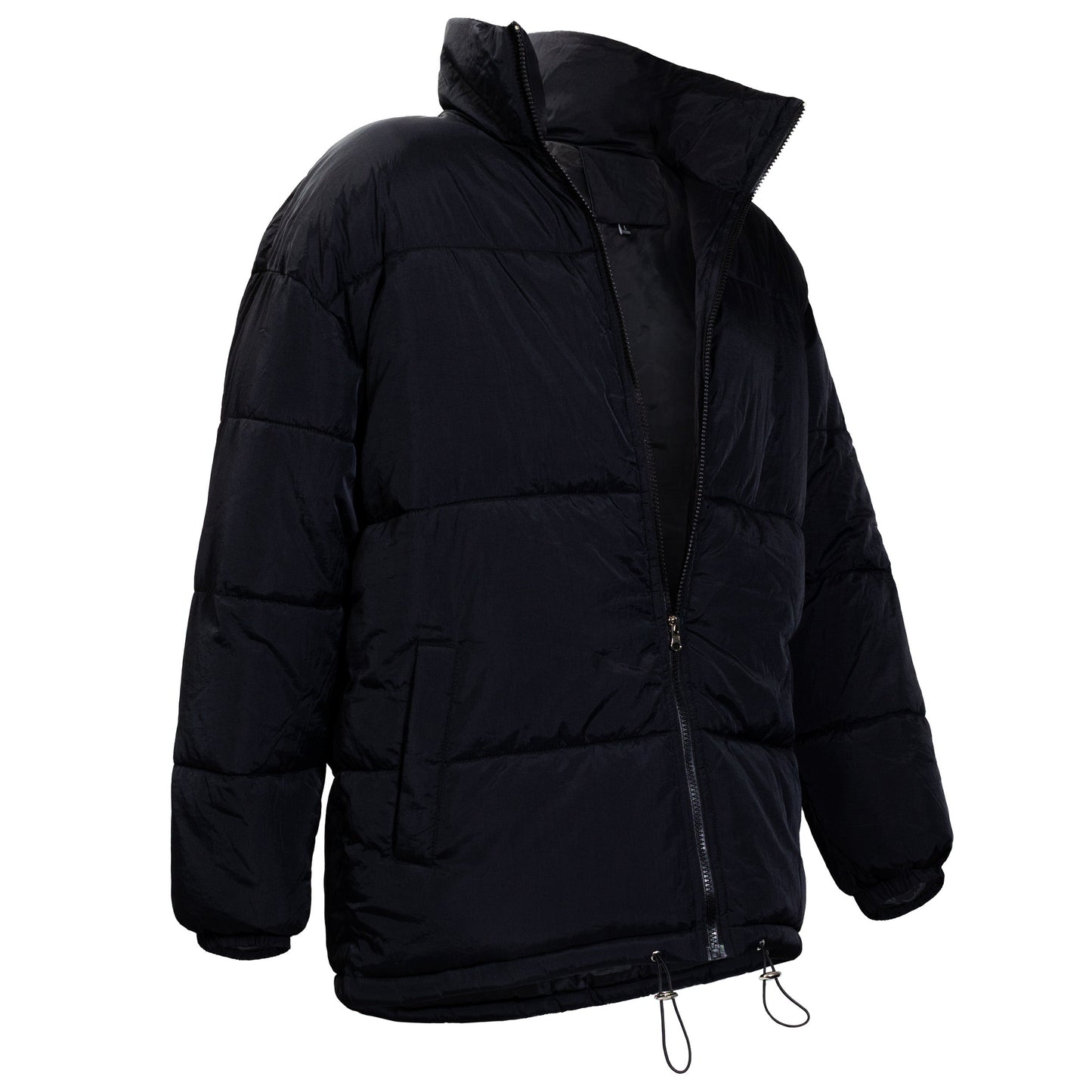 Warme Winter-Mäntel in Schwarz (nur große Größen) - Bulk Case von 12 Winterjacken