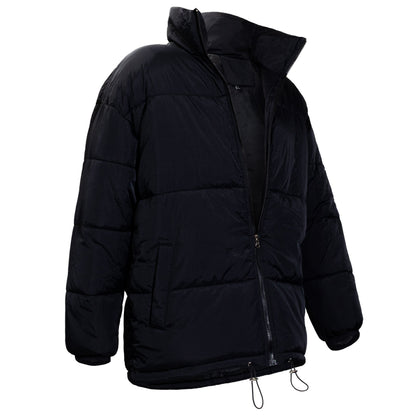 Warme Winter-Mäntel in Schwarz (nur große Größen) - Bulk Case von 12 Winterjacken