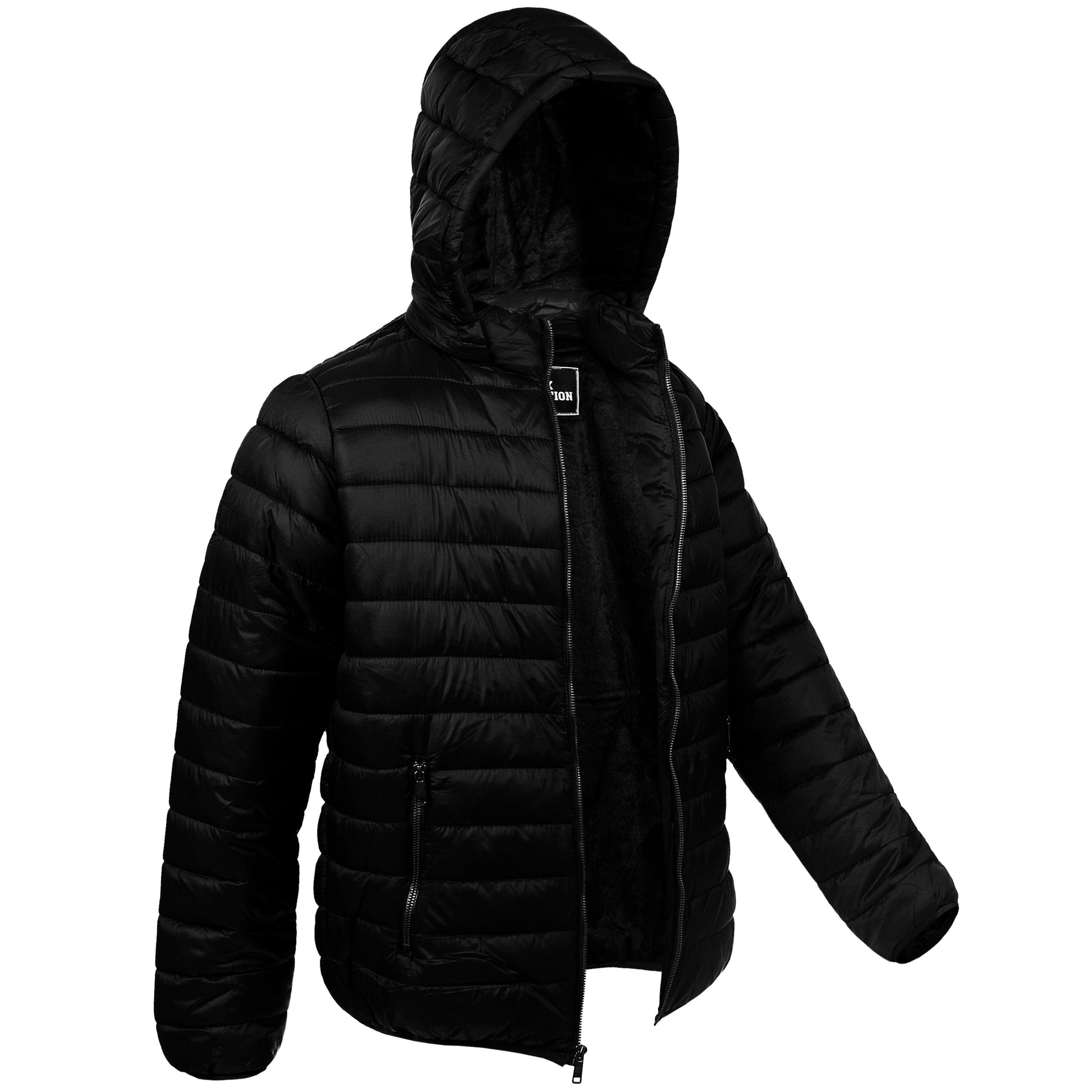 Herren-Hooded Warm Winter Wholesale Coats in 3 verschiedenen Farben und Größen - Bulk Case von 12 Winter Jacken
