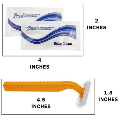 10 Stück Deluxe Wholesale Hygiene Kits - Reise Toilettenzubehör - Massenkoffer von 96