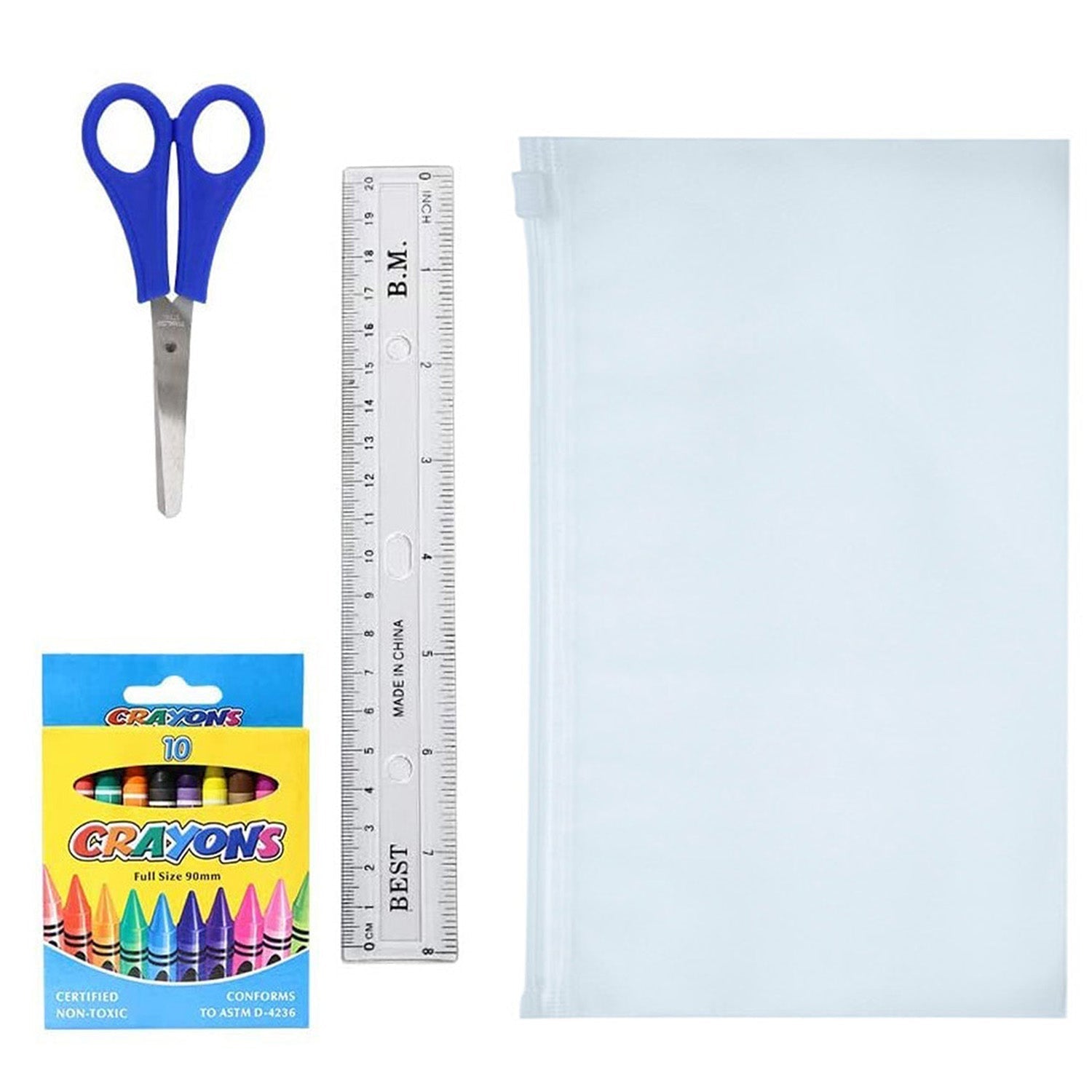 50 Stück Großhandel Premium School Supply Kits für Studenten - Bulk Case von 12 Kits