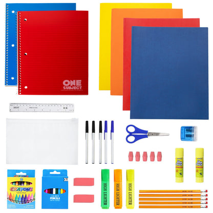12 Wholesale 17 'Rucksäcke in verschiedenen Designs & 12 Bulk School Supply Kits Ihrer Wahl