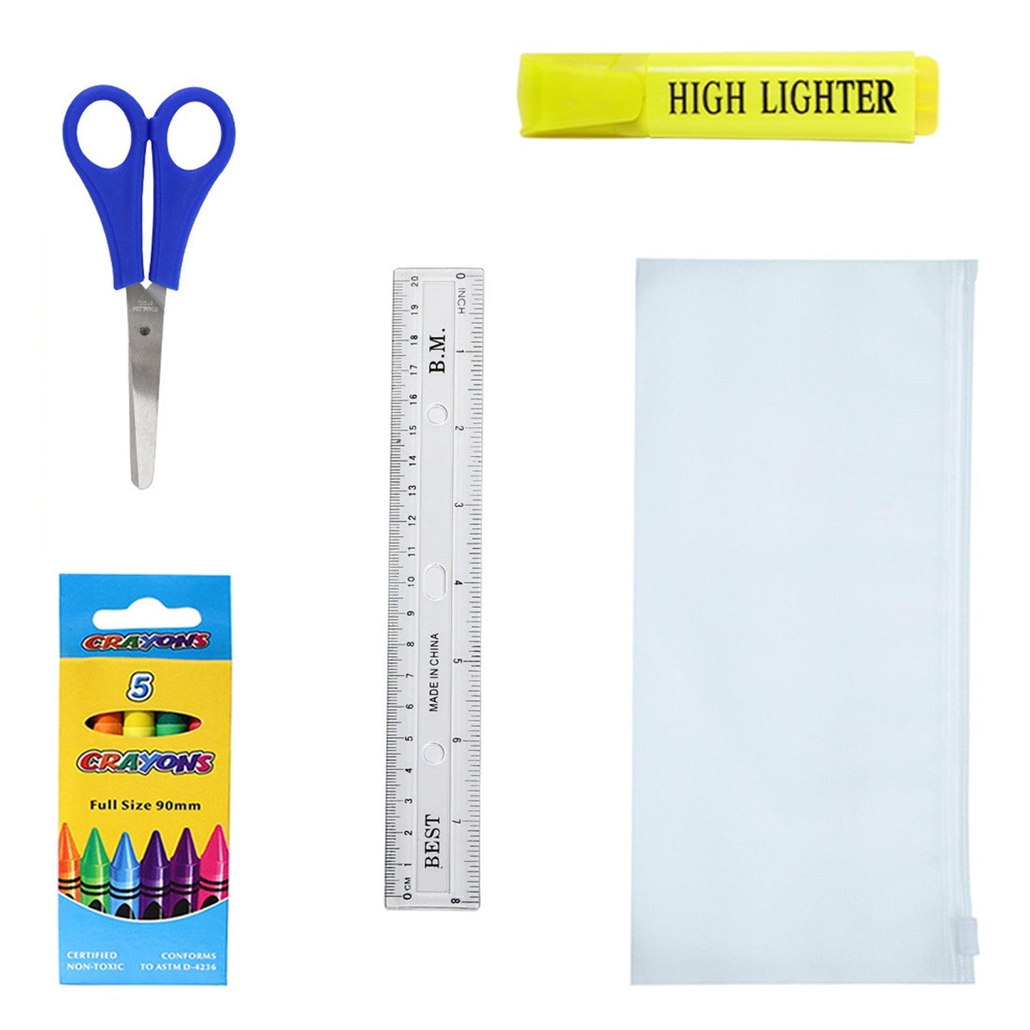 34 Stück Großhandel Premium School Supply Kits für Studenten - Bulk Case von 24 Kits