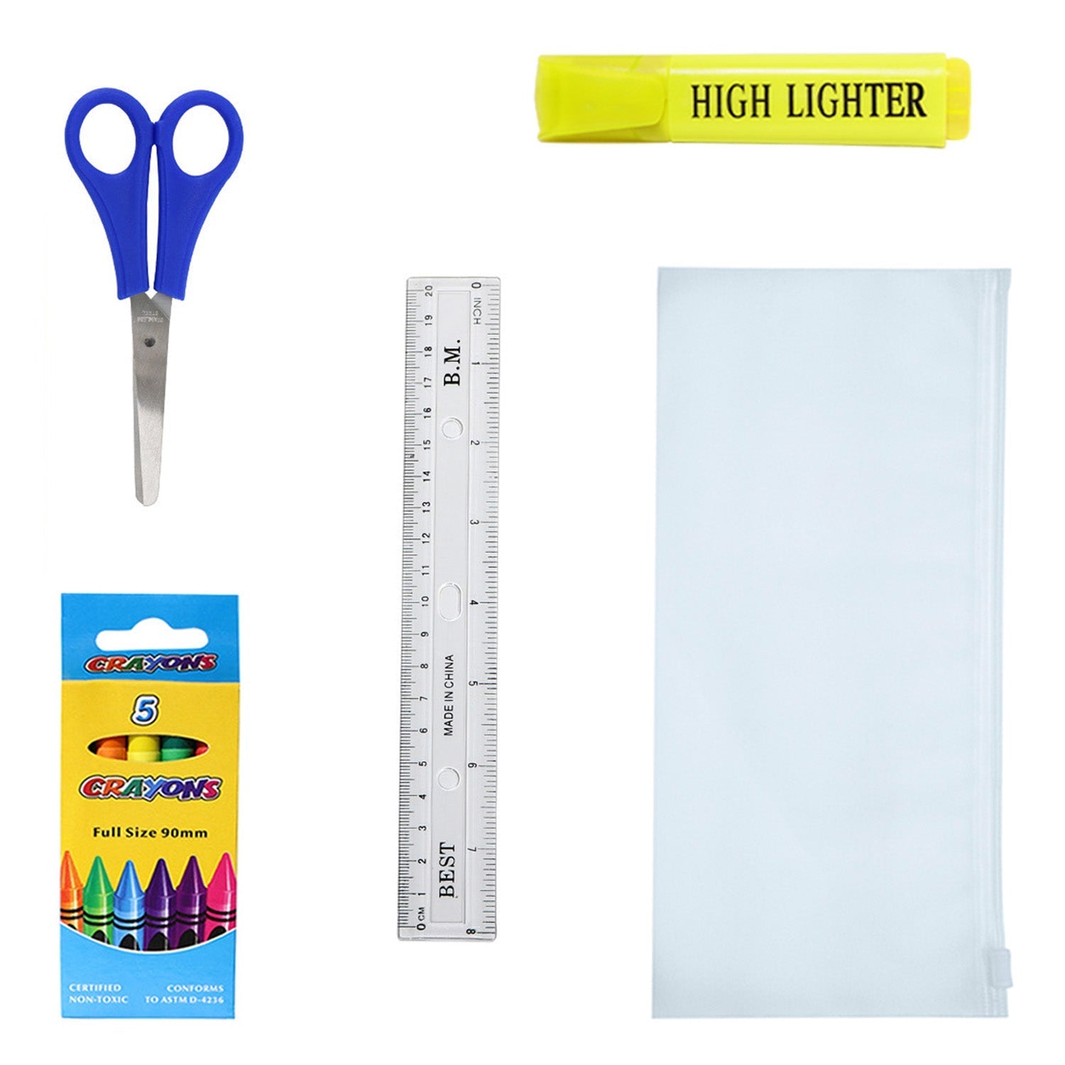 34 Stück Großhandel Premium School Supply Kits für Studenten - Bulk Case von 24 Kits