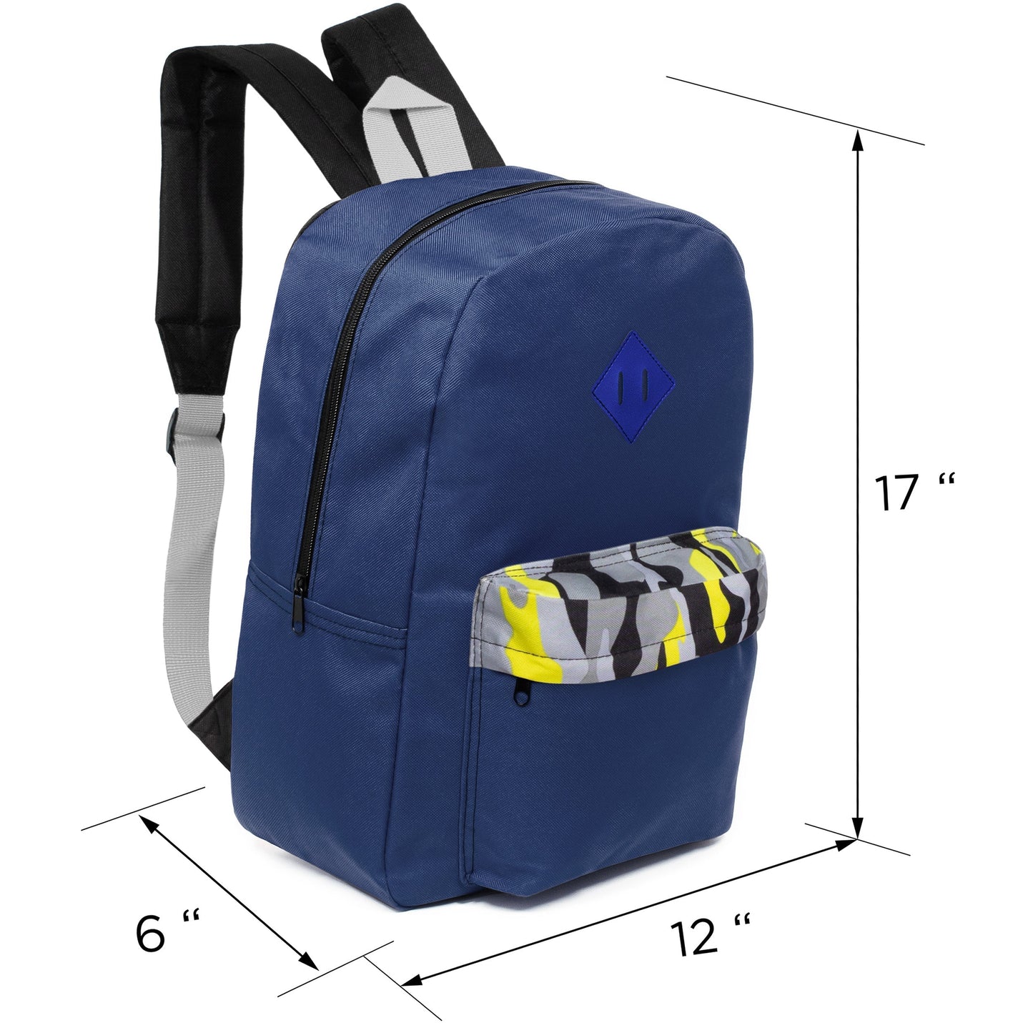 12 Wholesale 17 'Paded Rucksäcke in 5 zufälligen Drucken & 12 Bulk School Supply Kits Ihrer Wahl