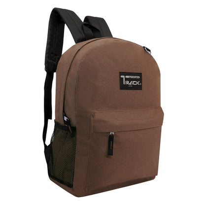 17' Wholesale Rucksäcke in Braun | Padded Back | Bulk Case von 24 Bookbags
